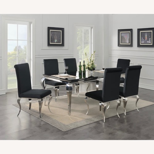 Used Rosdorf Park 9-Piece Glam Dining Set for sale on AptDeco