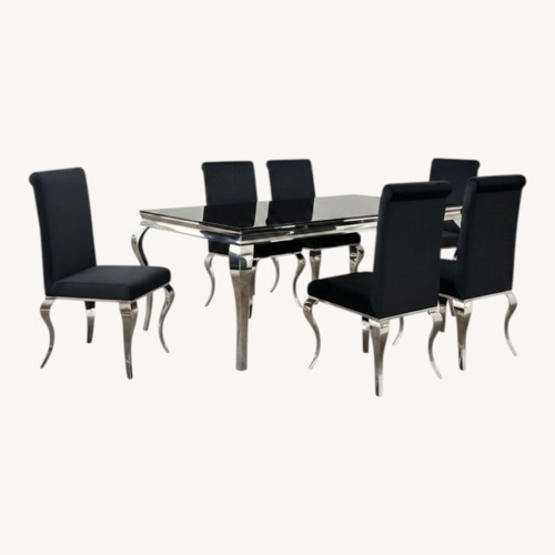Used Rosdorf Park 9-Piece Glam Dining Set for sale on AptDeco