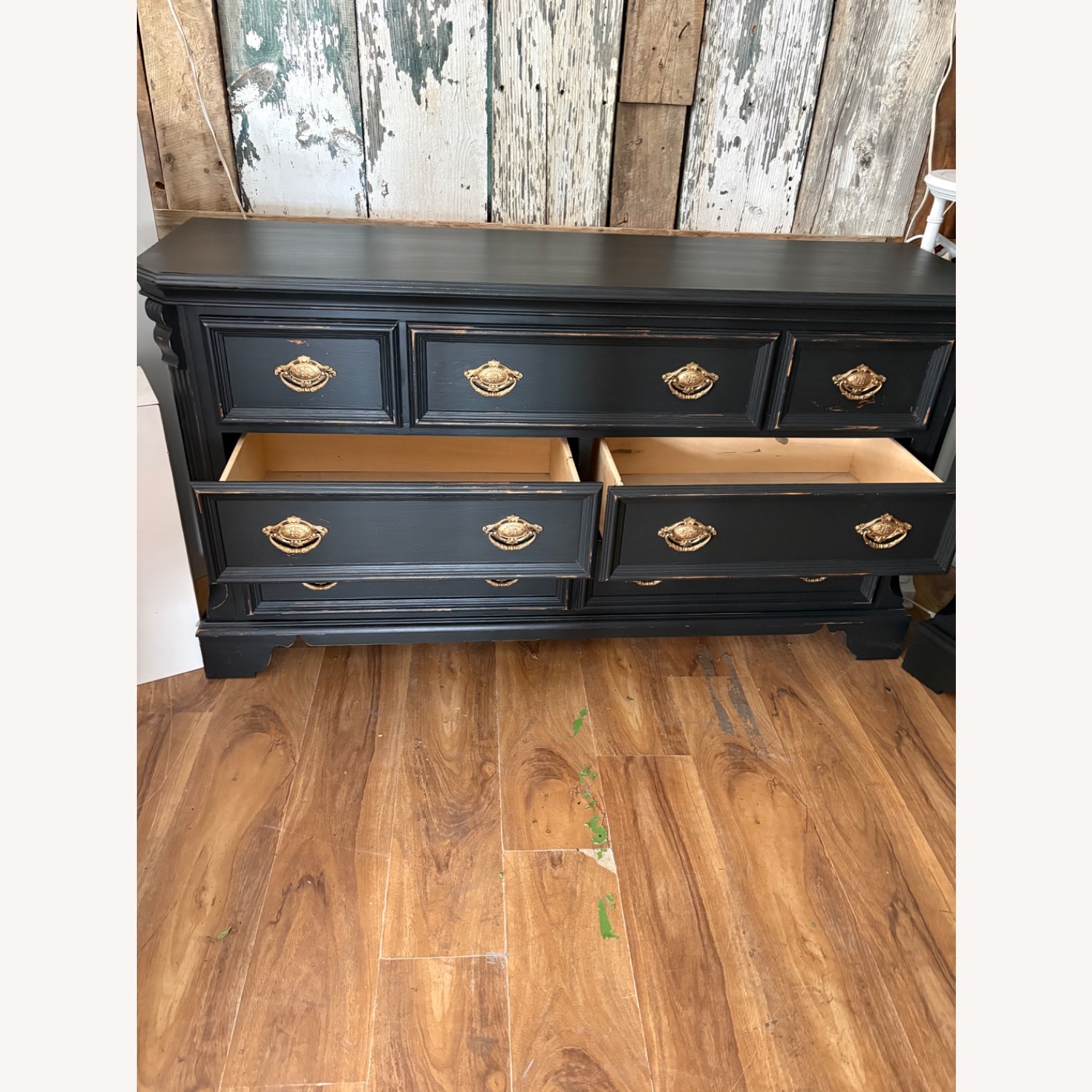 Black Wood Dresser - image-3