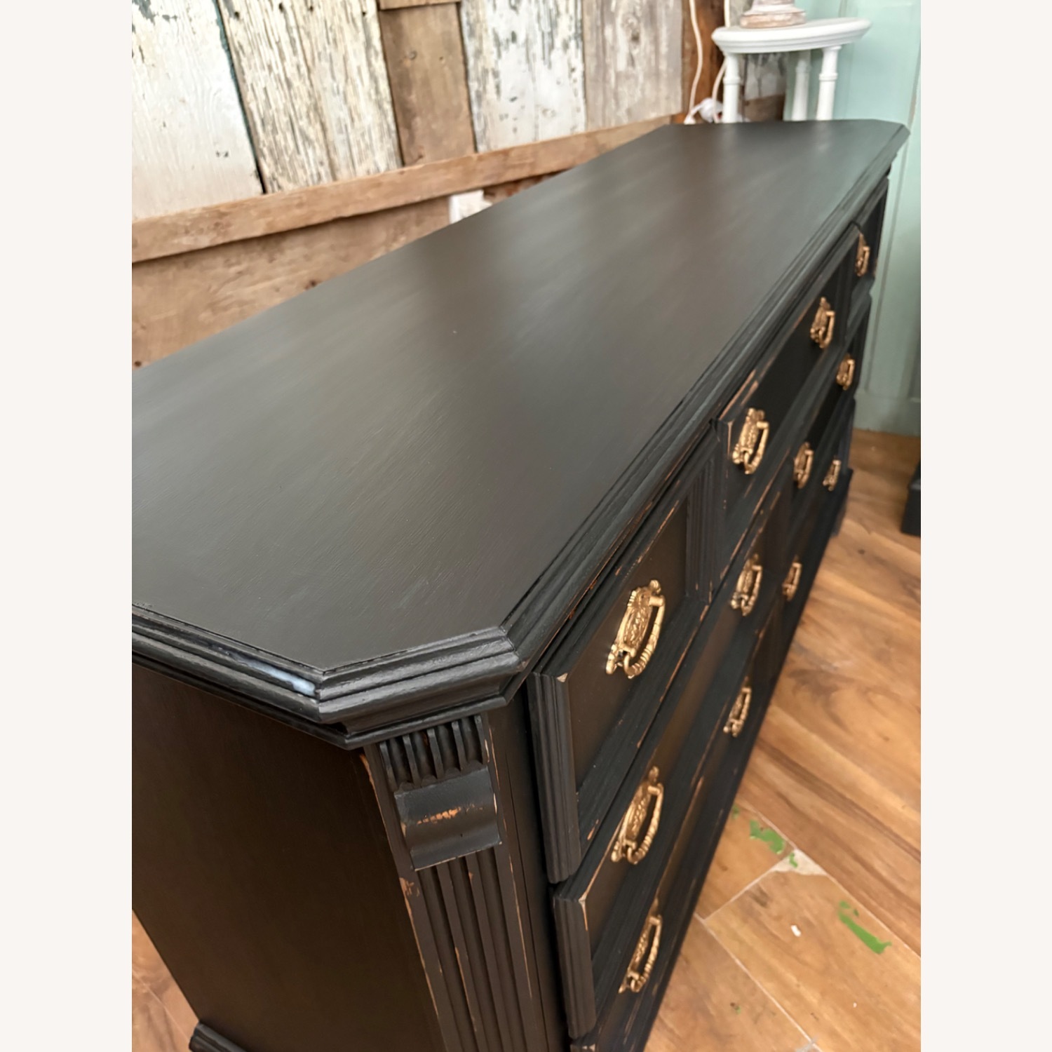 Black Wood Dresser - image-7
