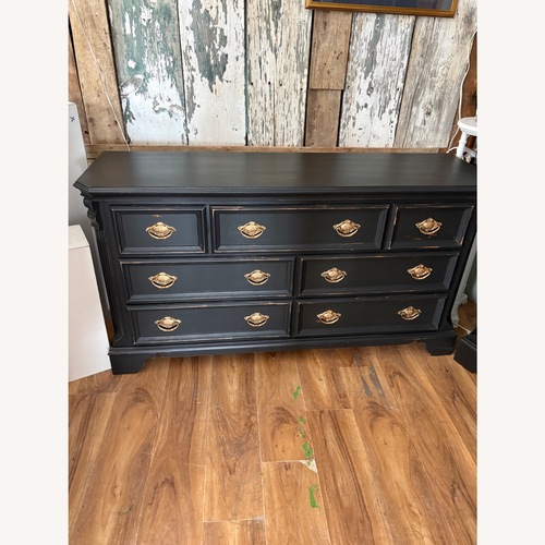 Used Black Wood Dresser for sale on AptDeco