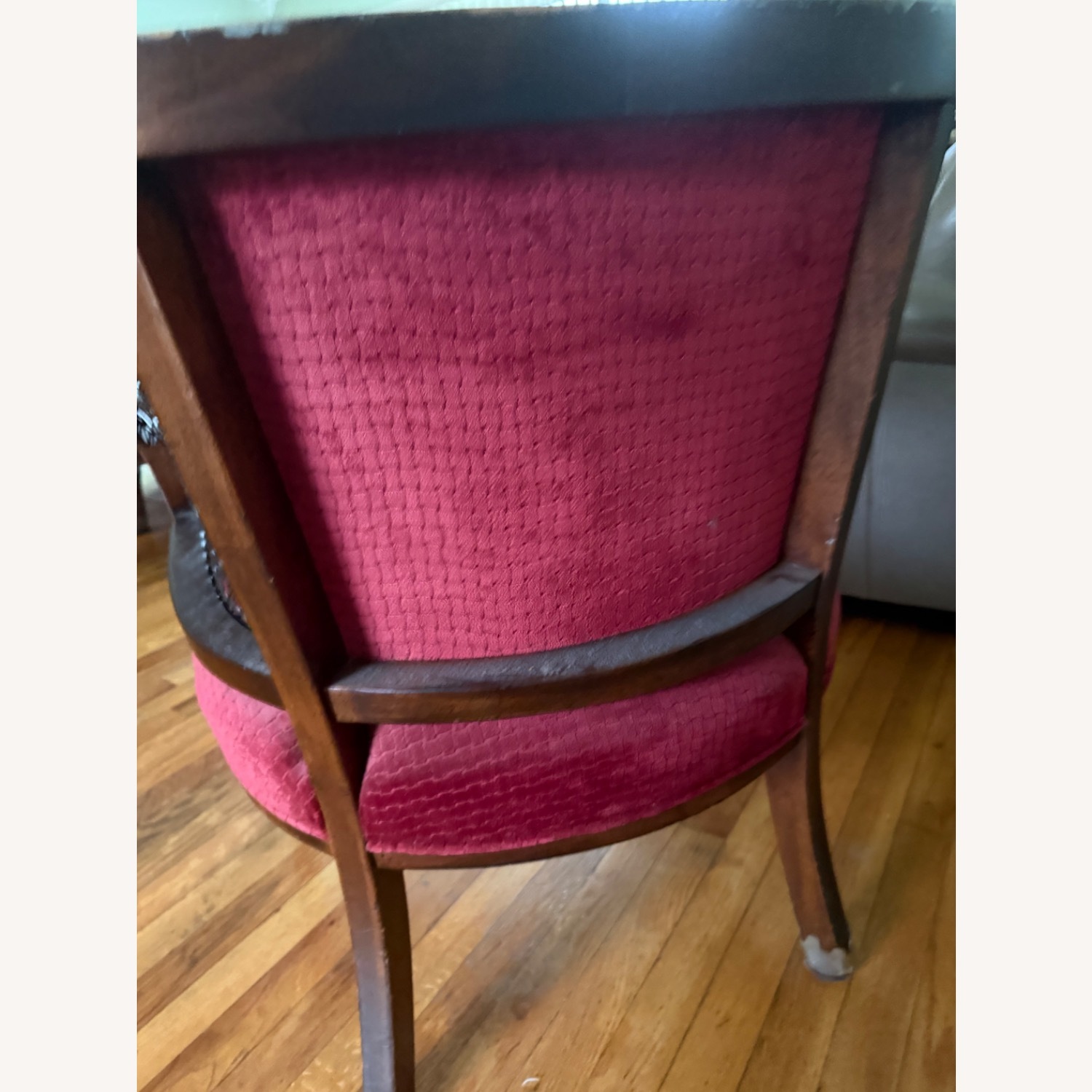 Red Vintage Accent Chairs - image-9