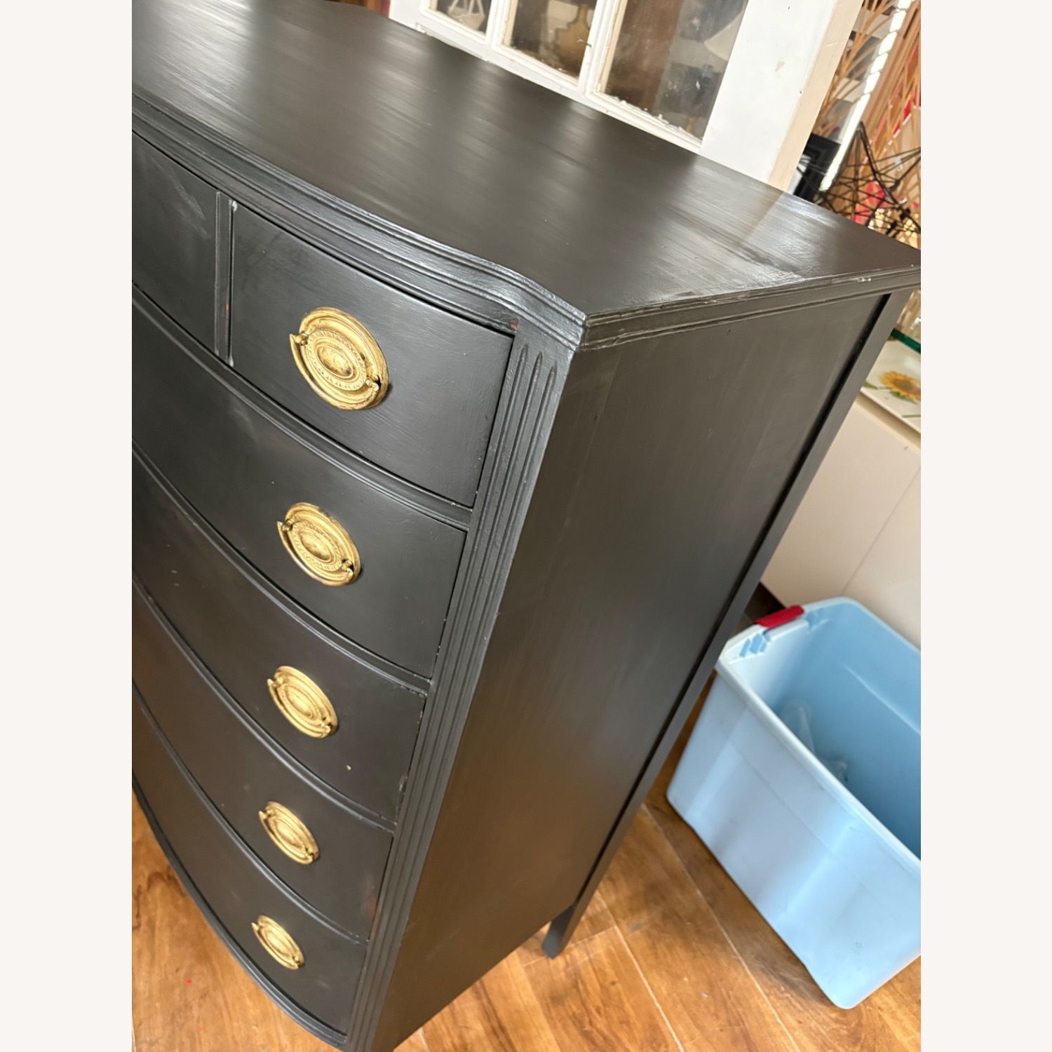 Vintage/Antique Finds Black Wood Dresser - image-6