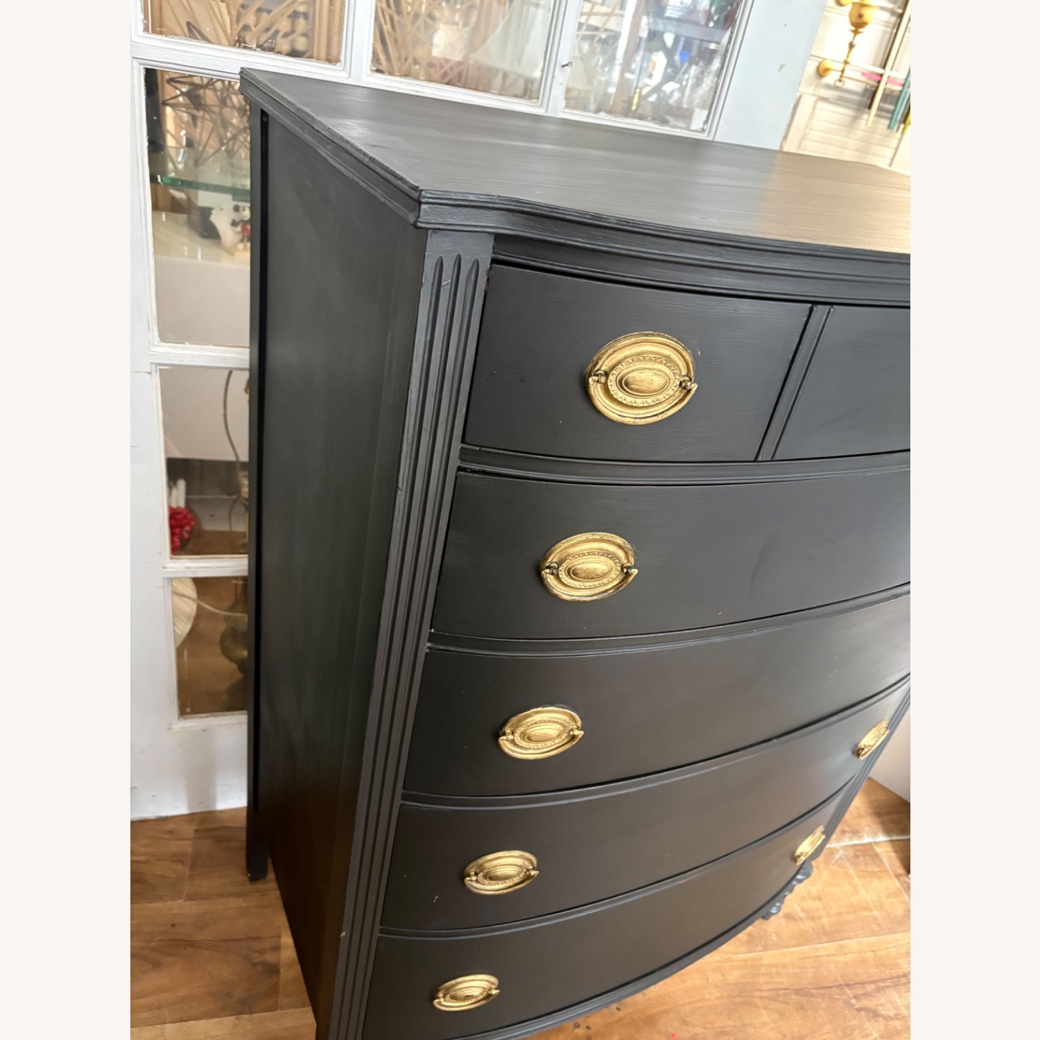 Vintage/Antique Finds Black Wood Dresser - image-8