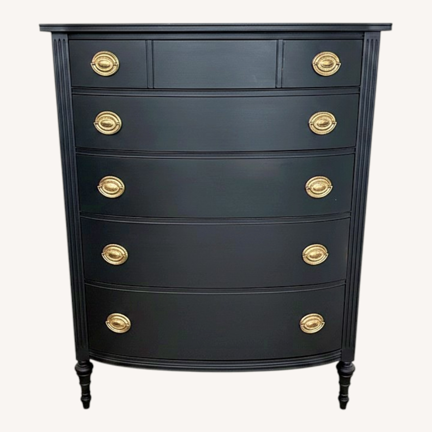 Vintage/Antique Finds Black Wood Dresser - image-0