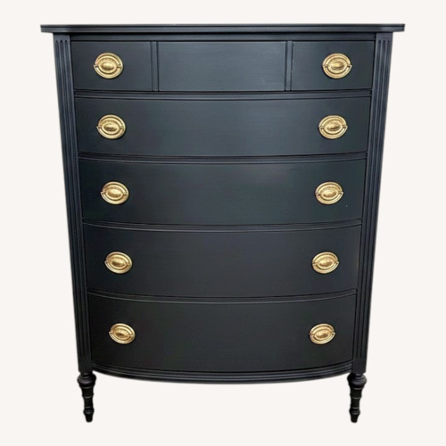 Used Vintage/Antique Finds Black Wood Dresser for sale on AptDeco