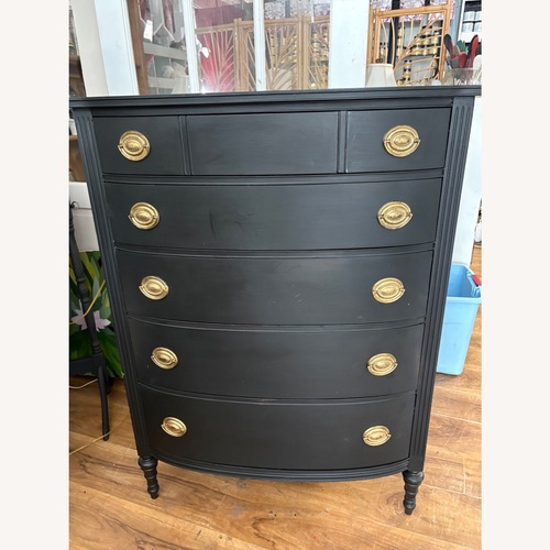 Used Vintage/Antique Finds Black Wood Dresser for sale on AptDeco