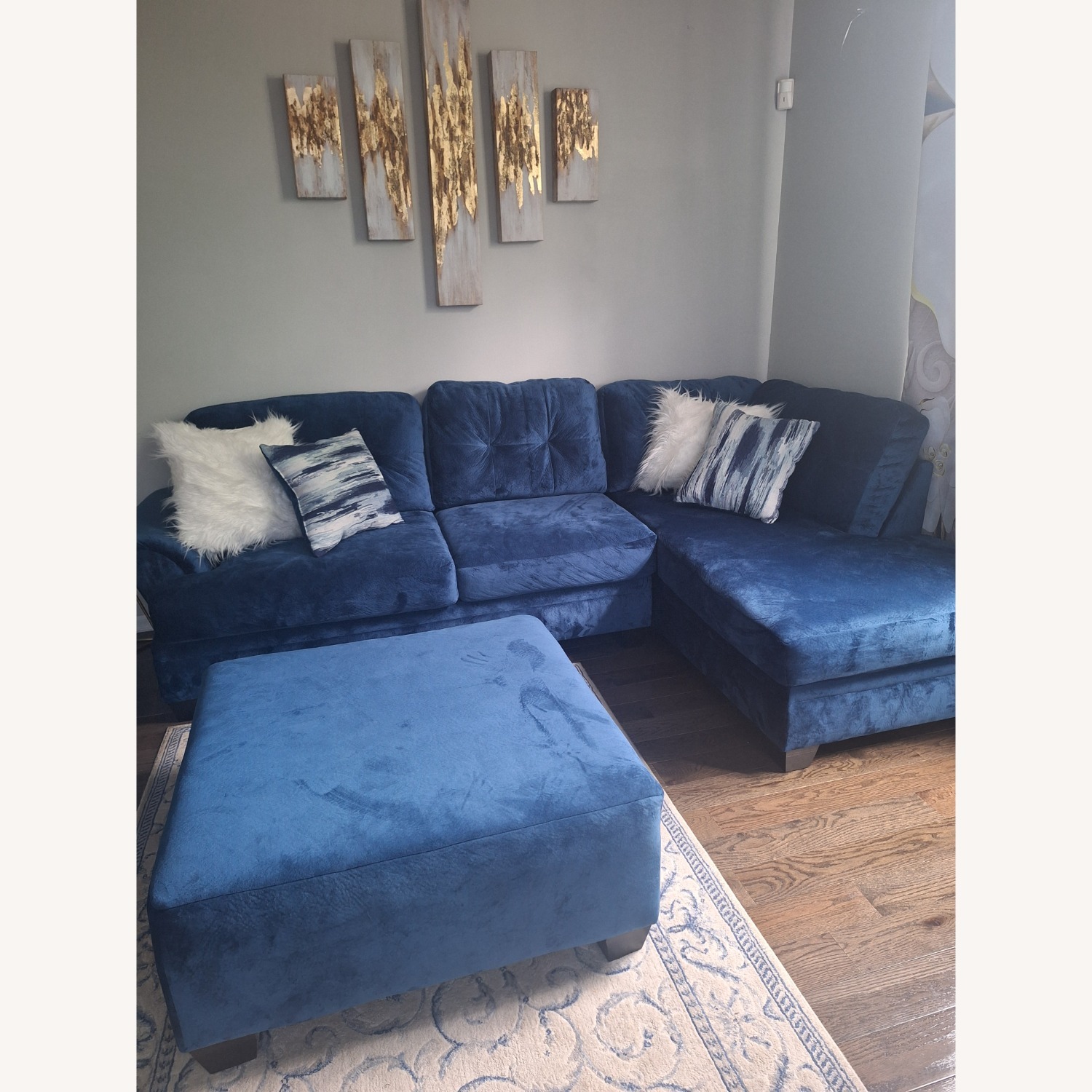 Blue Sofa Set - image-2