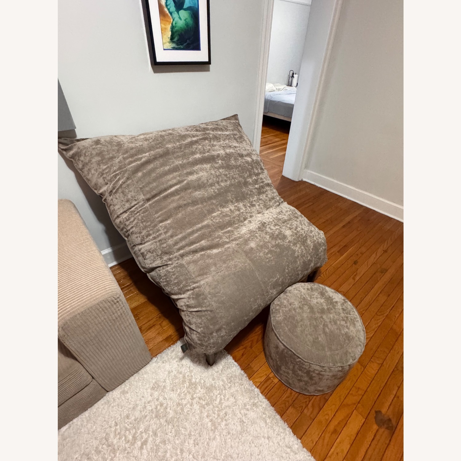 Lovesac PillowSac Accent Chair & Squattoman Bundle - image-3