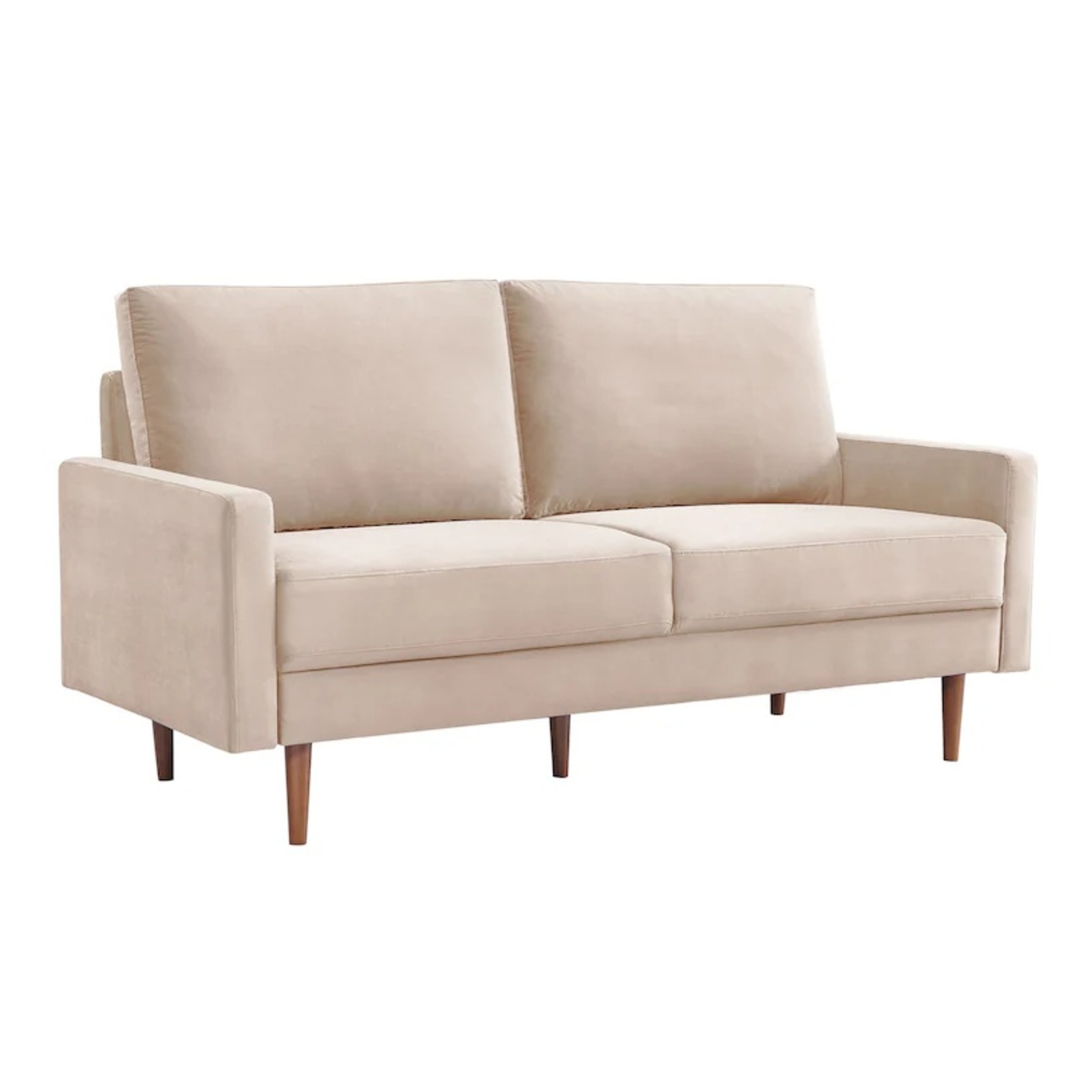 Overstock Yellow Velvet 2 Seater Sofa - image-4