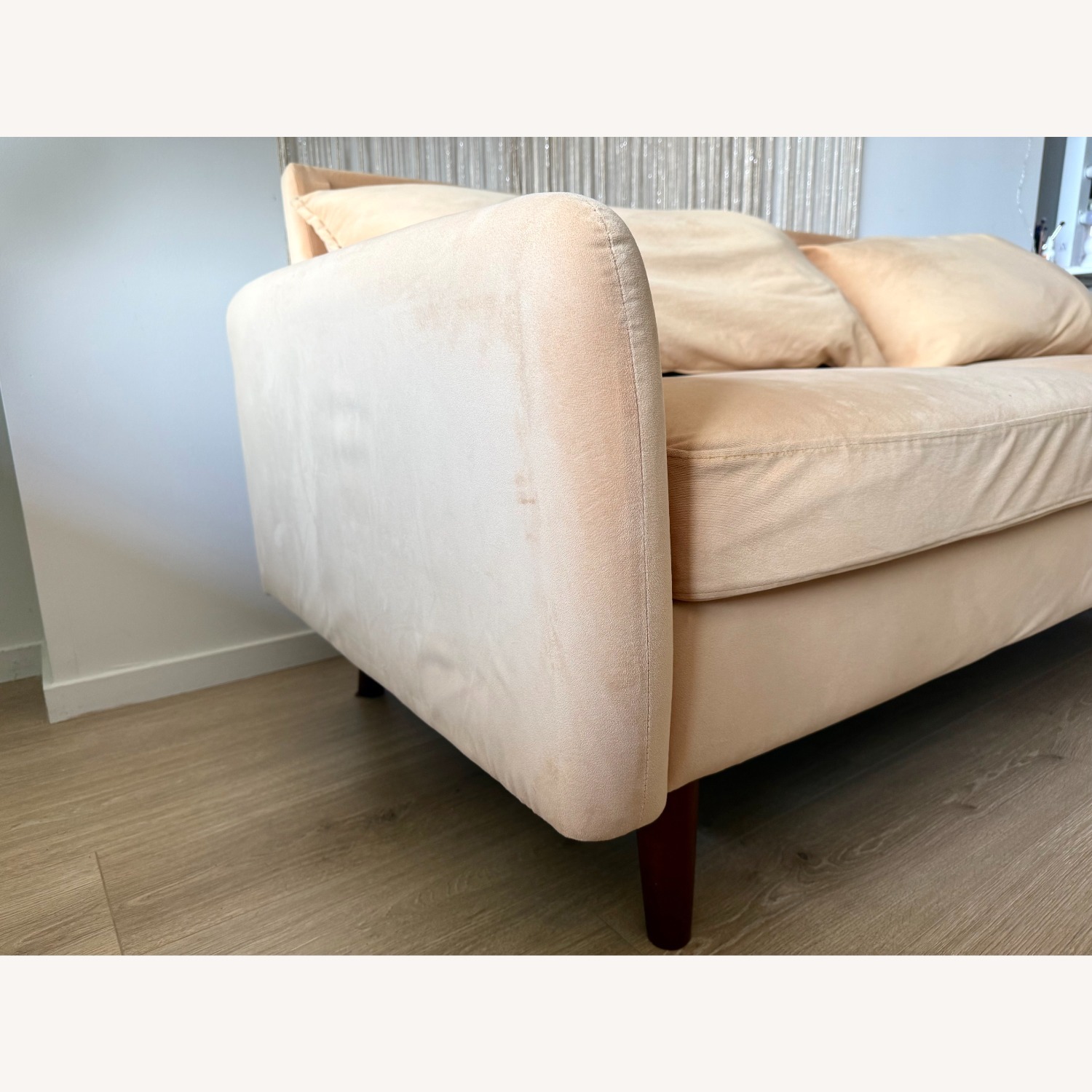 Overstock Yellow Velvet 2 Seater Sofa - image-3