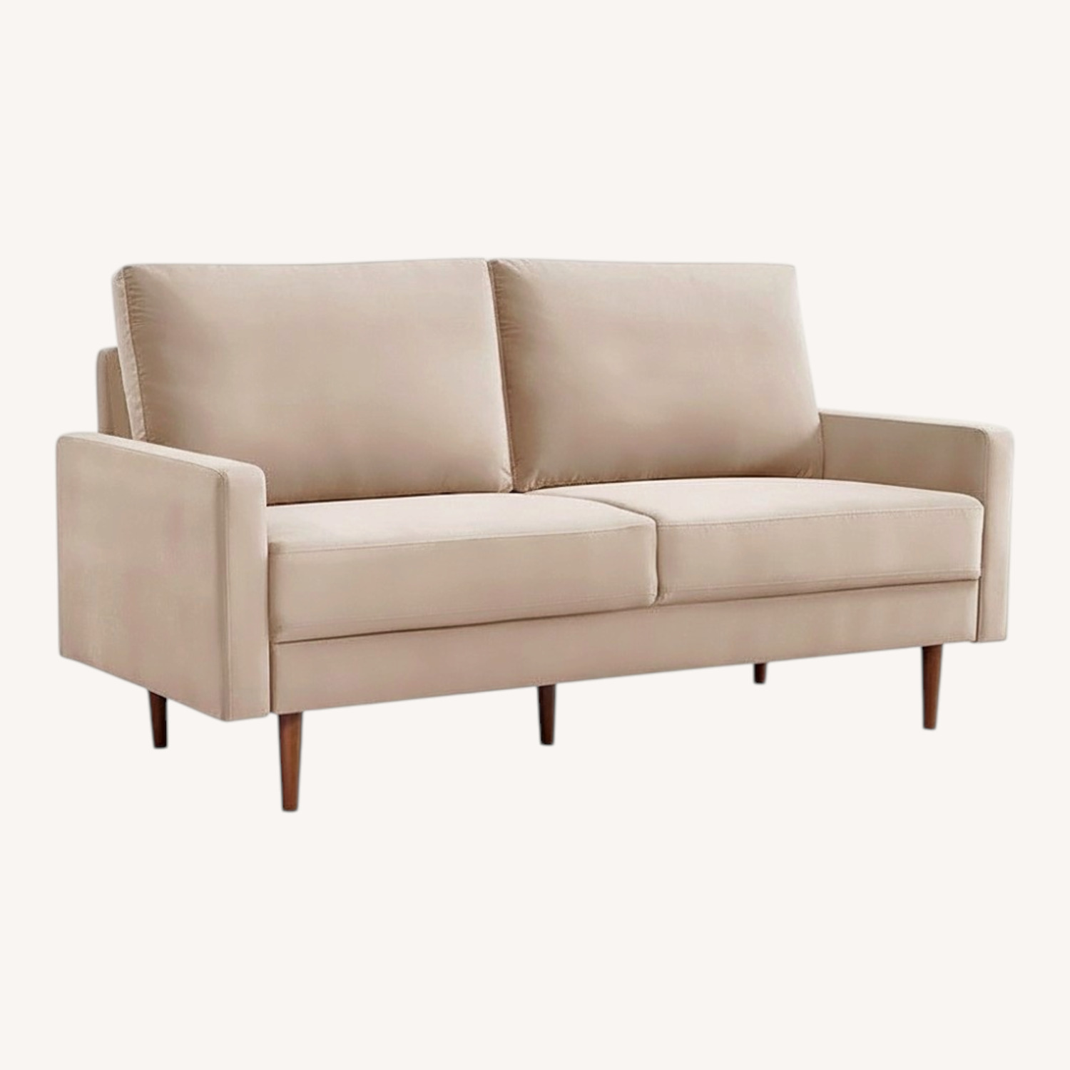 Overstock Yellow Velvet 2 Seater Sofa - image-0