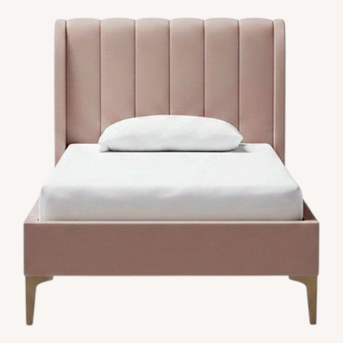 Used Pottery Barn Upholstered Twin Bed for sale on AptDeco