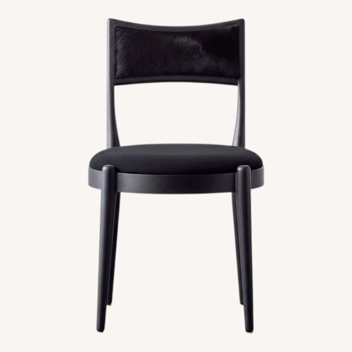 Used CB2 Black Fur and Hide Dining Chairs for sale on AptDeco