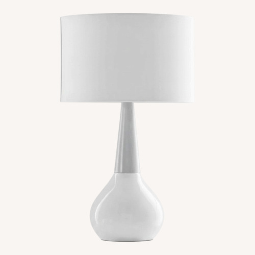 Used AllModern Scotia Ceramic and Wood Table Lamp for sale on AptDeco