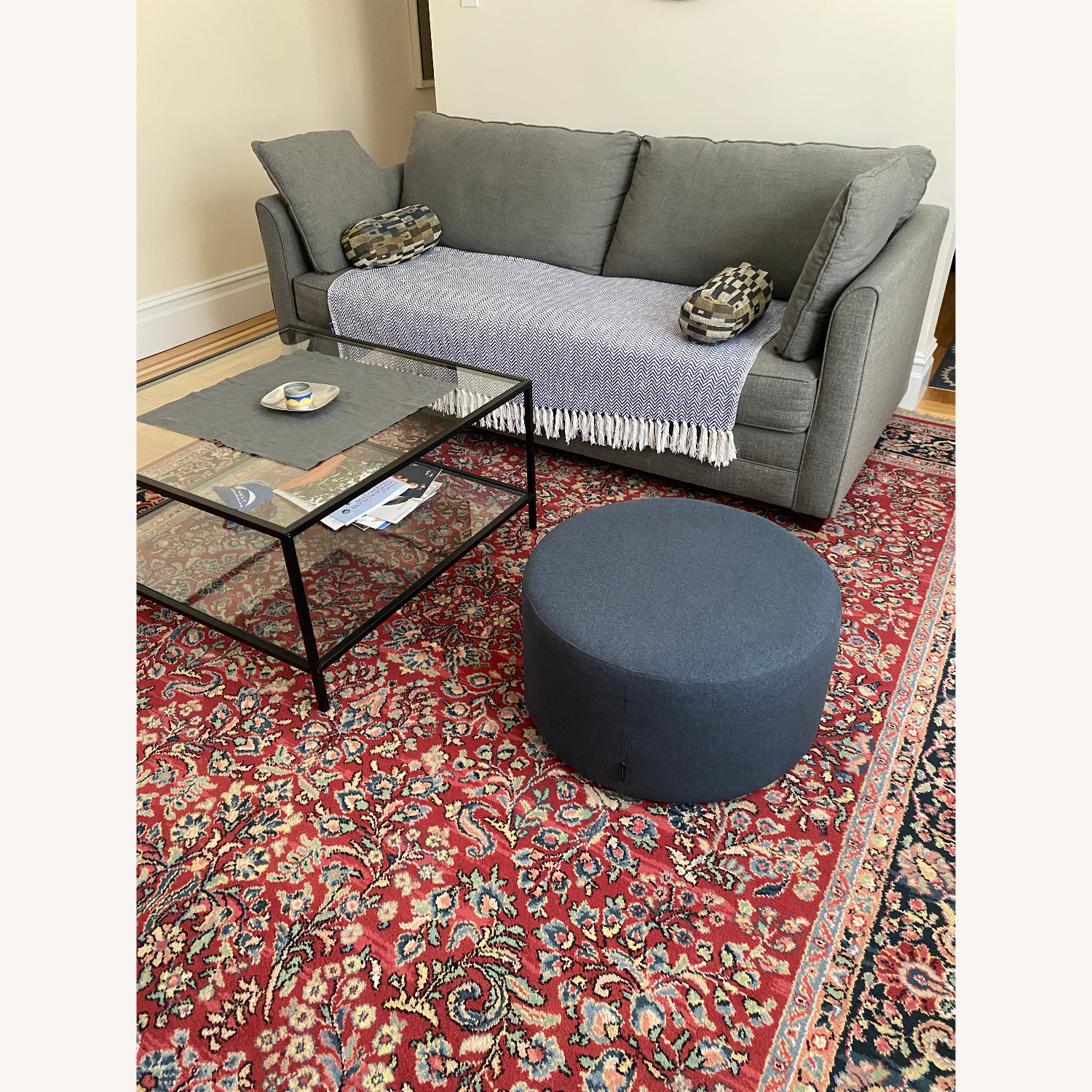 Joss & Main Mila Round Cocktail Ottoman - image-3