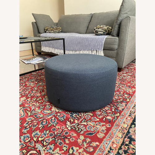 Used Joss & Main Mila Round Cocktail Ottoman for sale on AptDeco