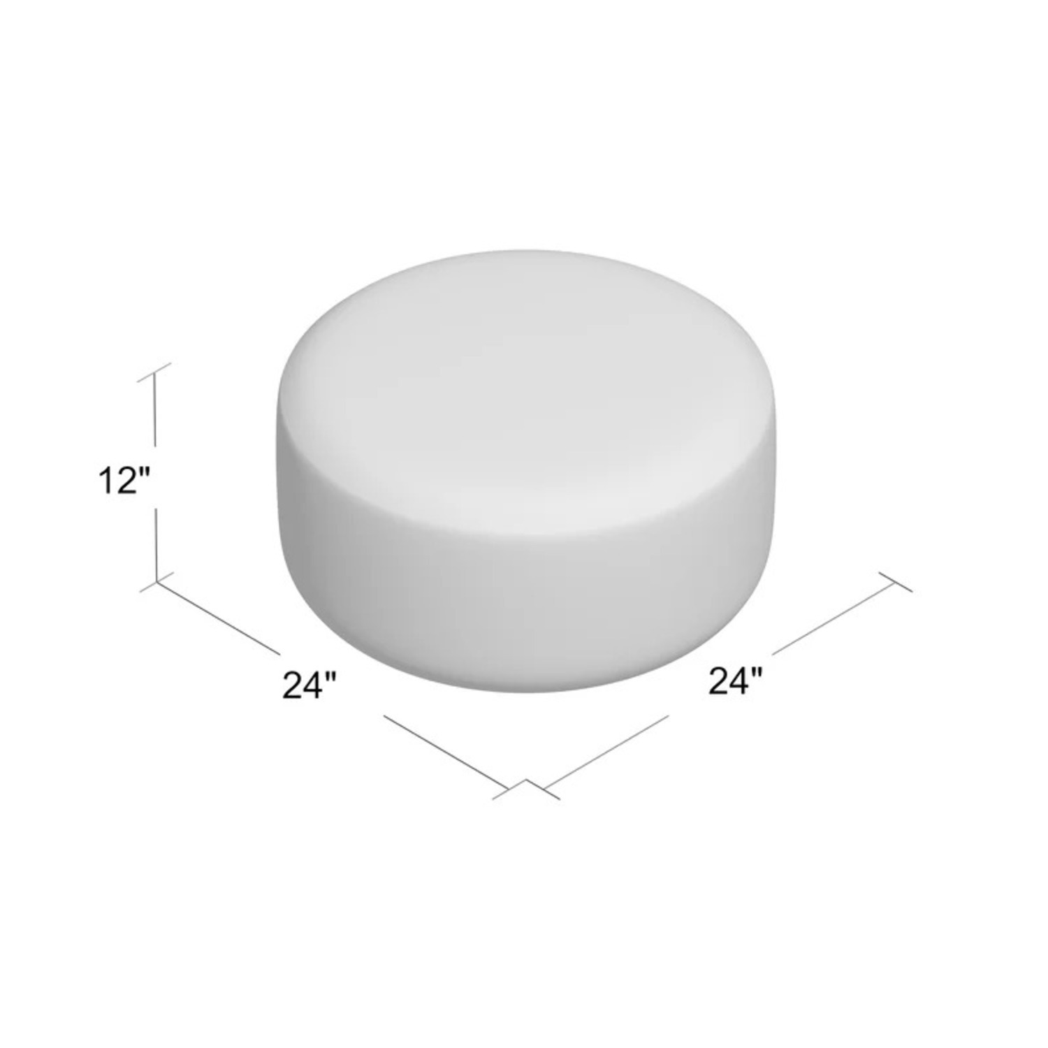 Joss & Main Mila Round Cocktail Ottoman - image-5