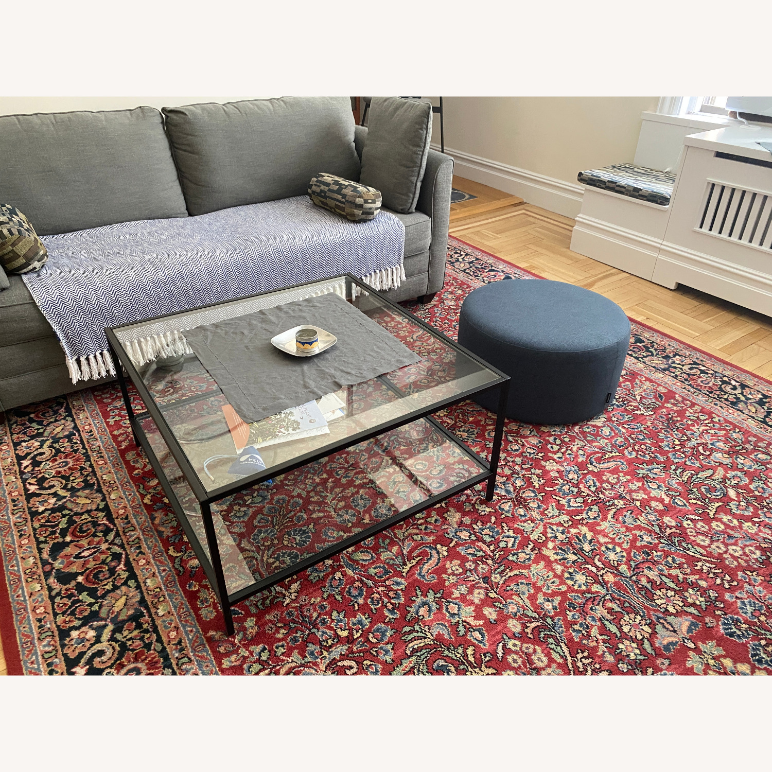 Joss & Main Mila Round Cocktail Ottoman - image-2