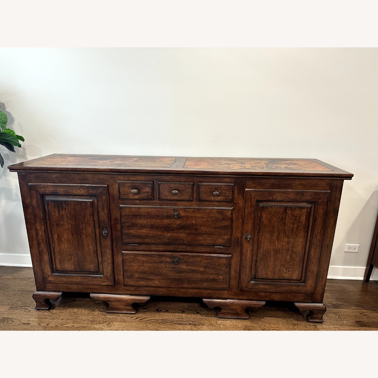 Century Furniture Dark Brown Wood Sideboard - image-1