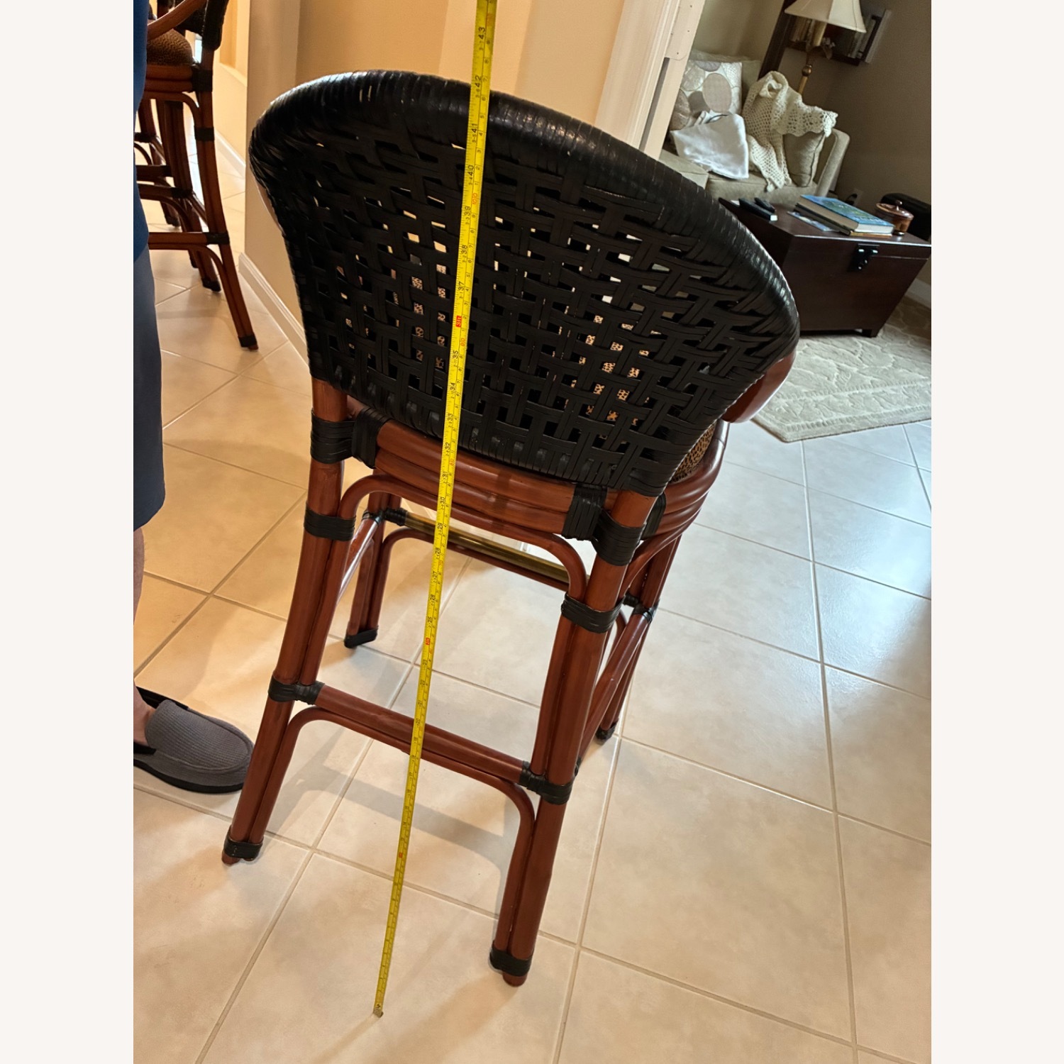 Palecek Rattan Bar Stools - image-8