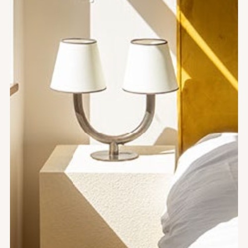 Used Taylor Made Custom Furniture White Table Lamps for sale on AptDeco