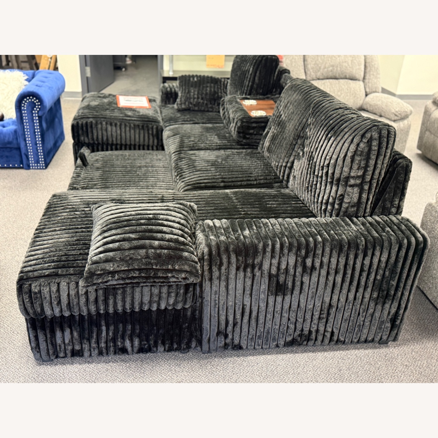 Corduroy Sectional - image-2