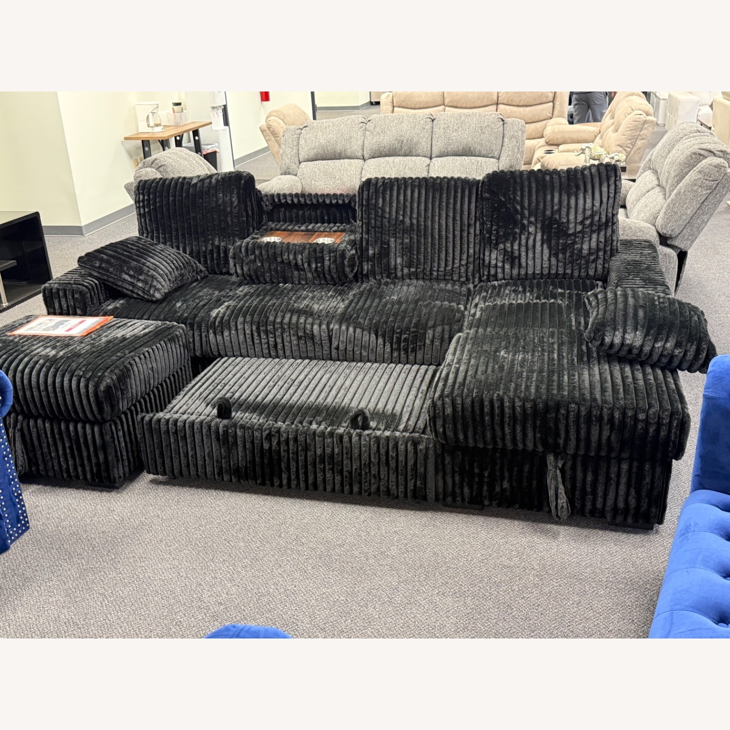 Corduroy Sectional - image-3