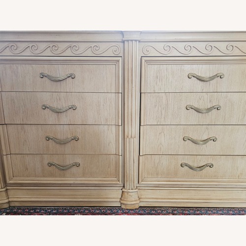 Used Bernhardt White Oak Dresser With Marble Top for sale on AptDeco