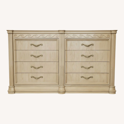 Used Bernhardt White Oak Dresser With Marble Top for sale on AptDeco