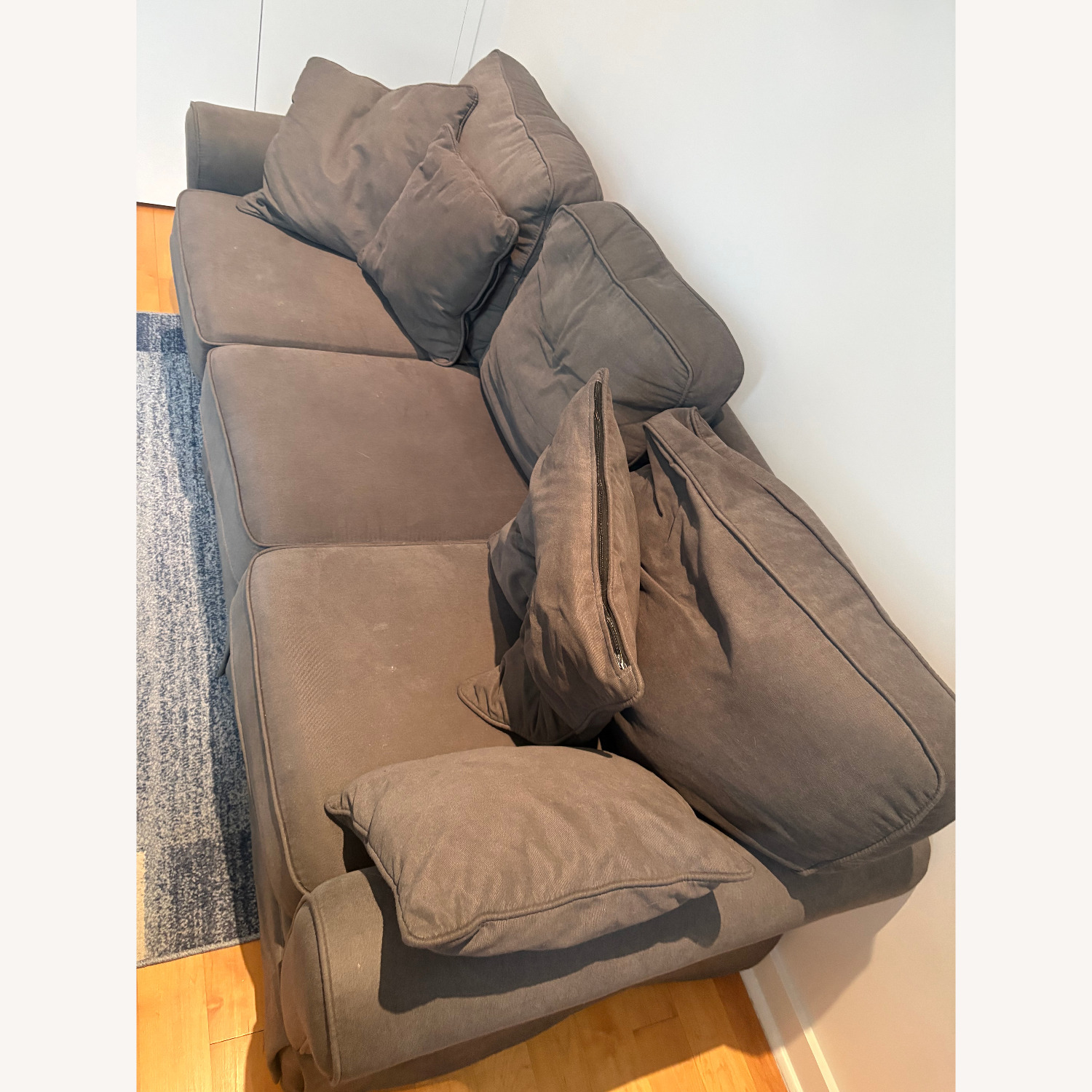 Bob's Discount Furniture Katie 90" Charcoal Sofa - image-3
