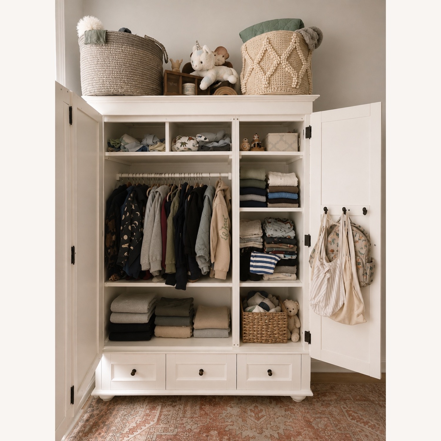 Pottery Barn Teen Chelsea White Armoire - image-2
