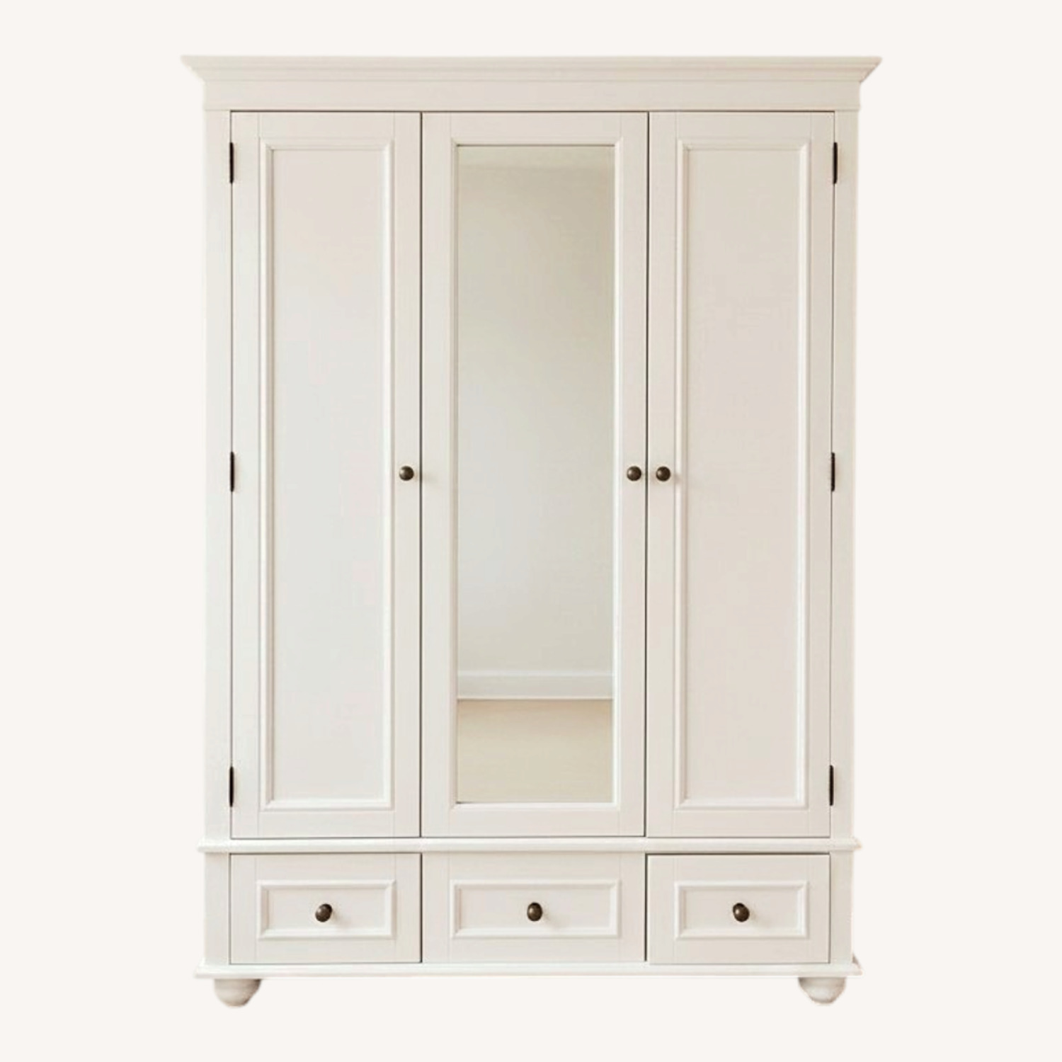 Pottery Barn Teen Chelsea White Armoire - image-0