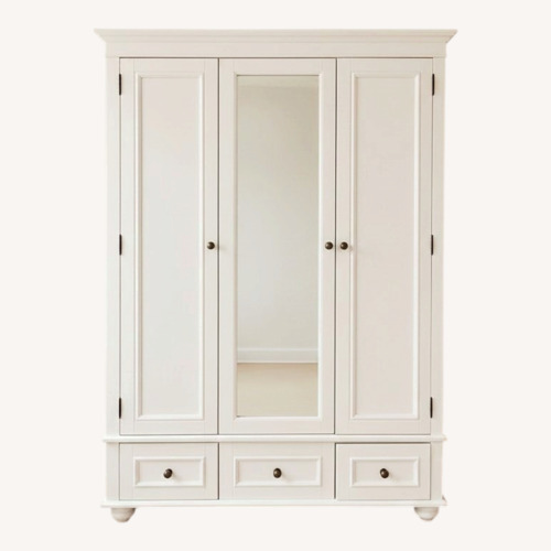 Used Pottery Barn Teen Chelsea White Armoire for sale on AptDeco