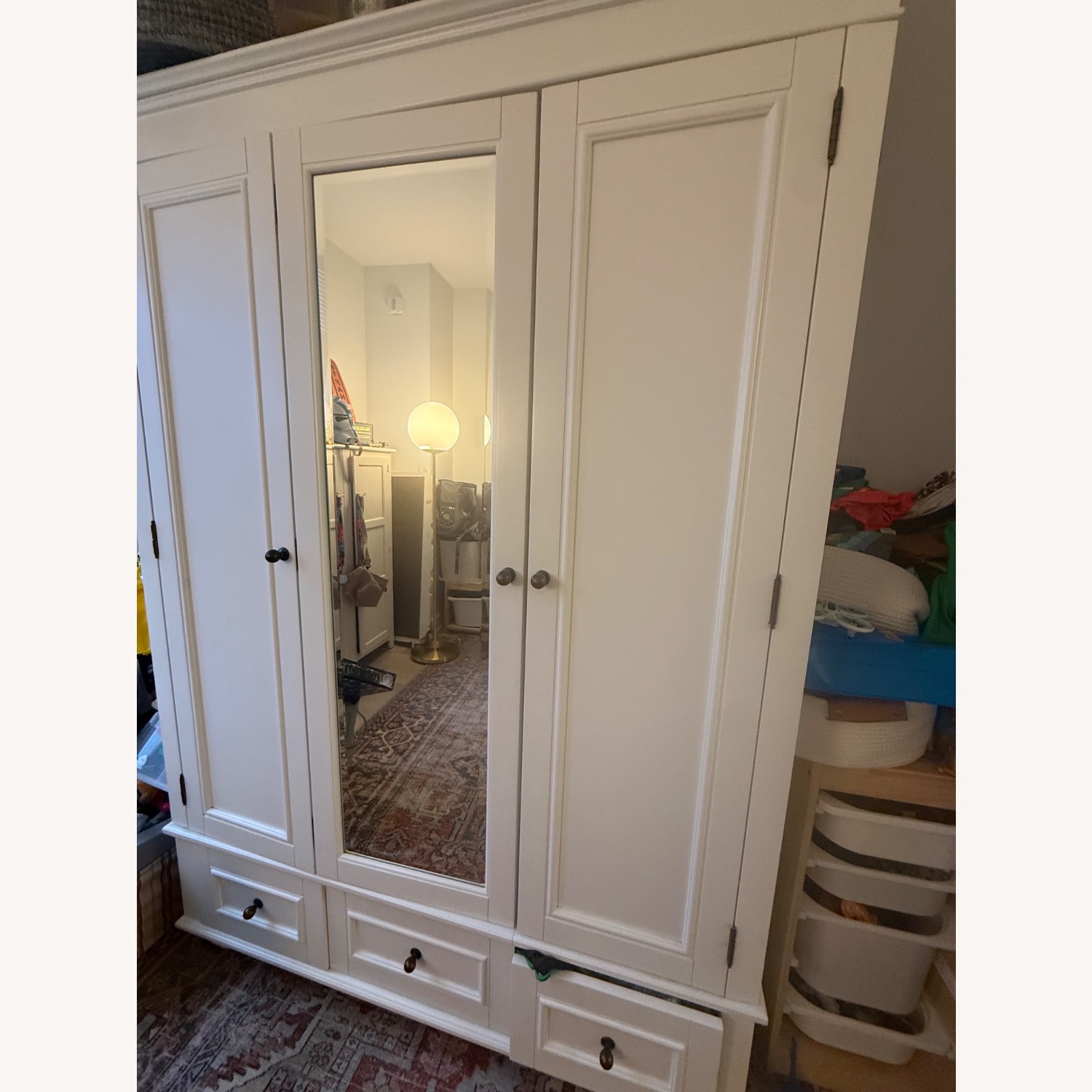 Pottery Barn Teen Chelsea White Armoire - image-4