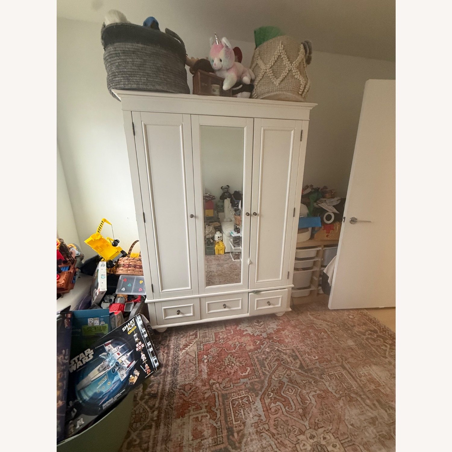 Pottery Barn Teen Chelsea White Armoire - image-10
