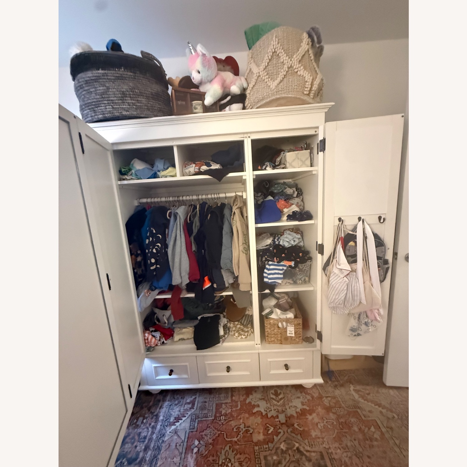 Pottery Barn Teen Chelsea White Armoire - image-6
