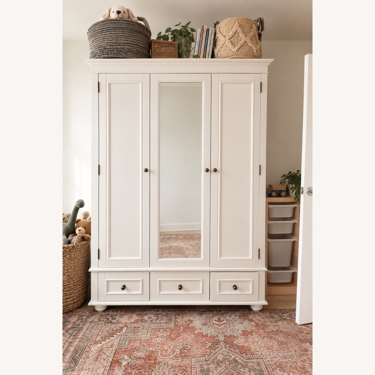 Pottery Barn Teen Chelsea White Armoire - image-1