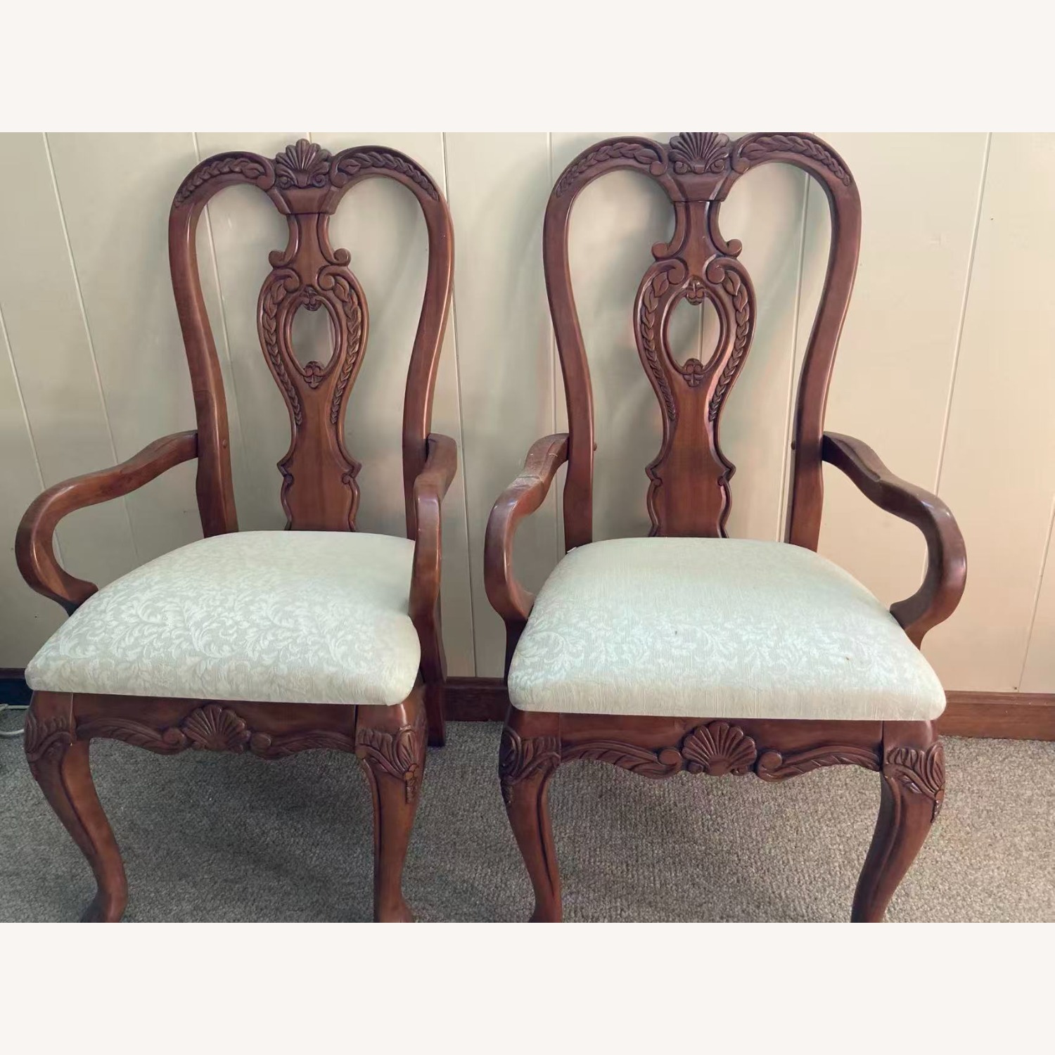 Dining Table Set with 2 Armchairs & 4 Side Chairs - image-5