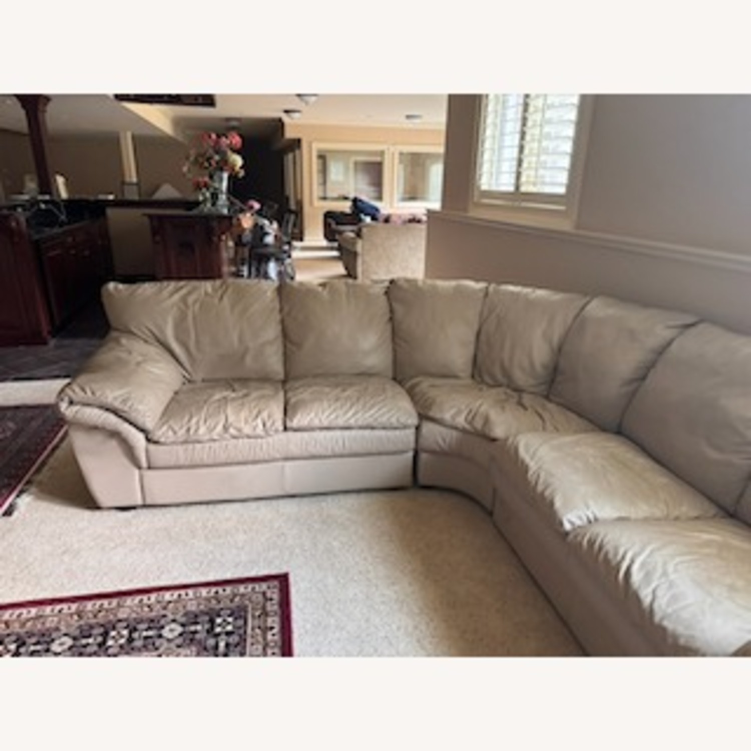 L-shaped Curved Sectional Sofa - image-4