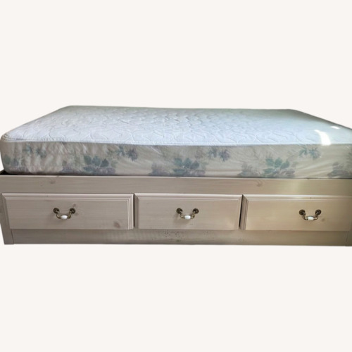 Used Twin Captain’s Bed with 3 Storage Drawers  for sale on AptDeco