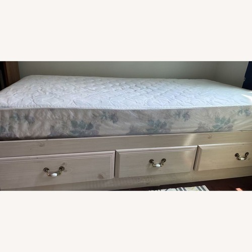 Used Twin Captain’s Bed with 3 Storage Drawers  for sale on AptDeco