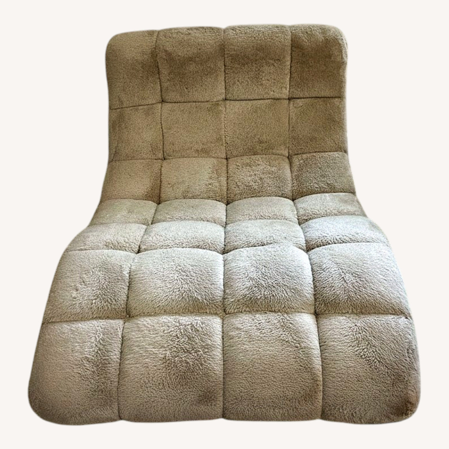 Vintage/Antique Finds Light Brown Chaise Lounge - image-0