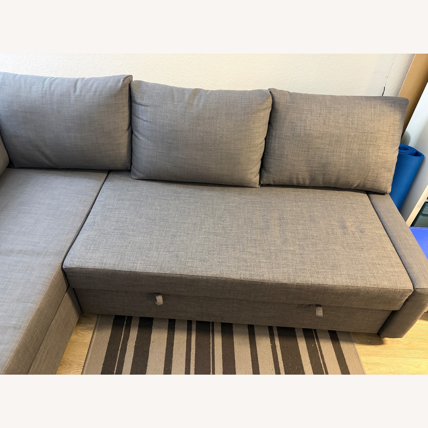 IKEA Dark Gray Fabric Sleeper Sofa - image-4