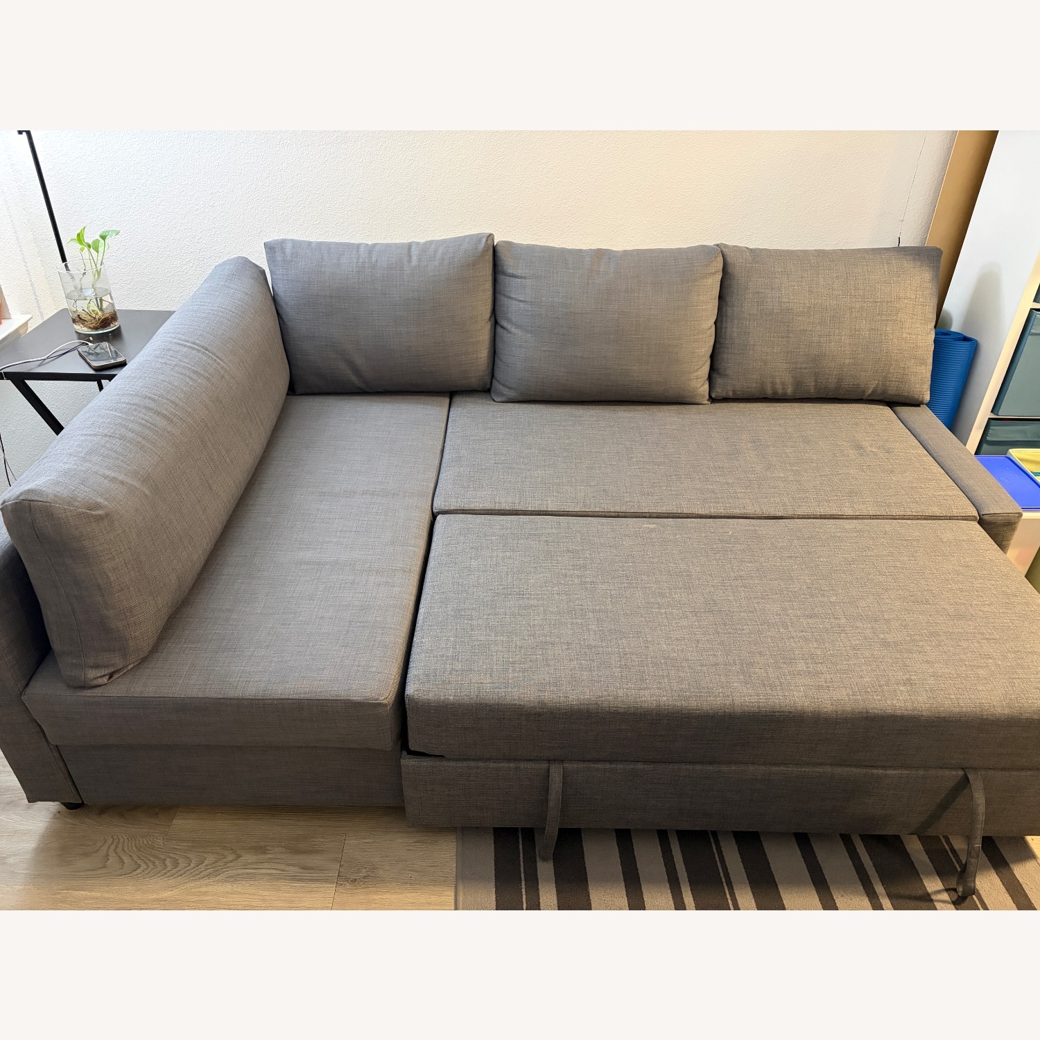 IKEA Dark Gray Fabric Sleeper Sofa - image-2
