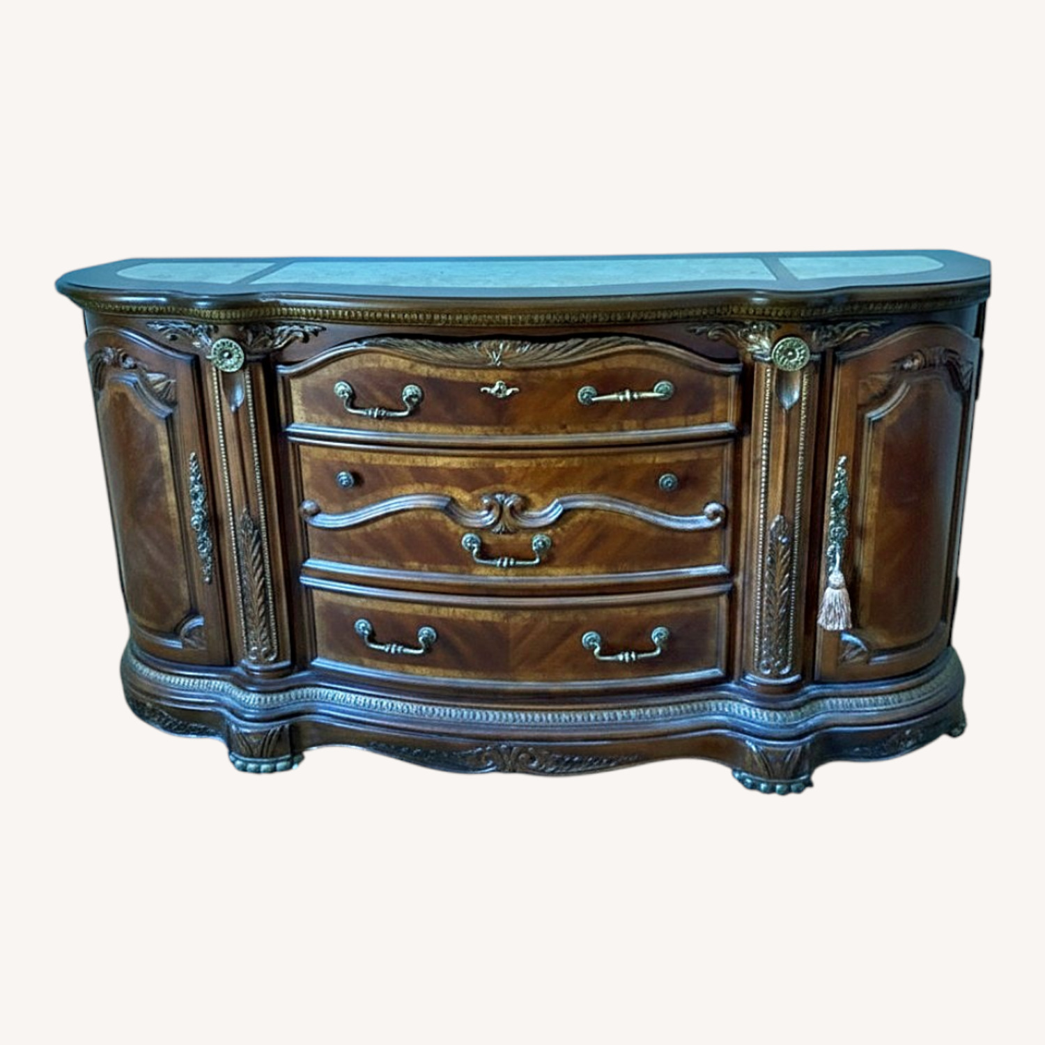 Vintage/Antique Finds Dark Brown Wood Dresser - image-0