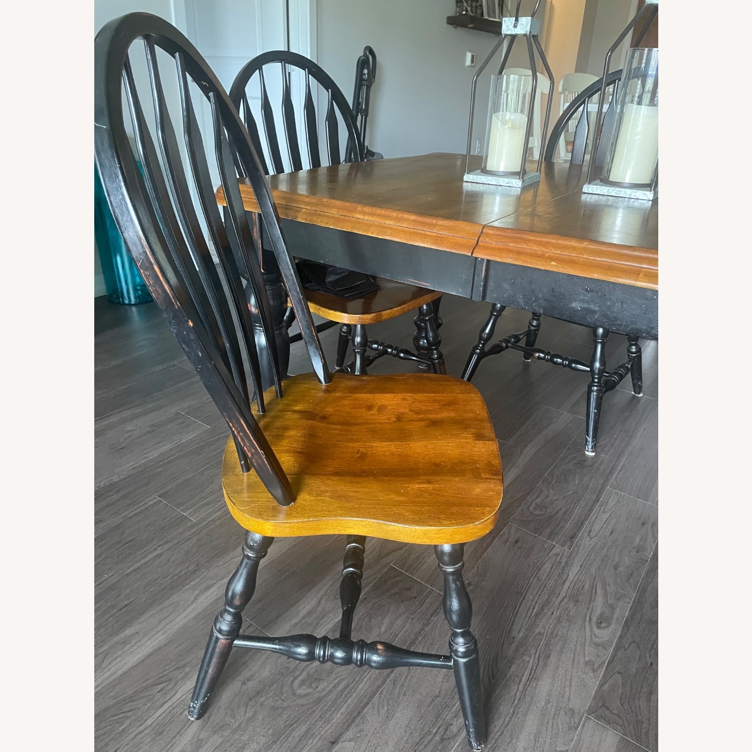 Solid Wood Dining Set 6 Chairs - image-3