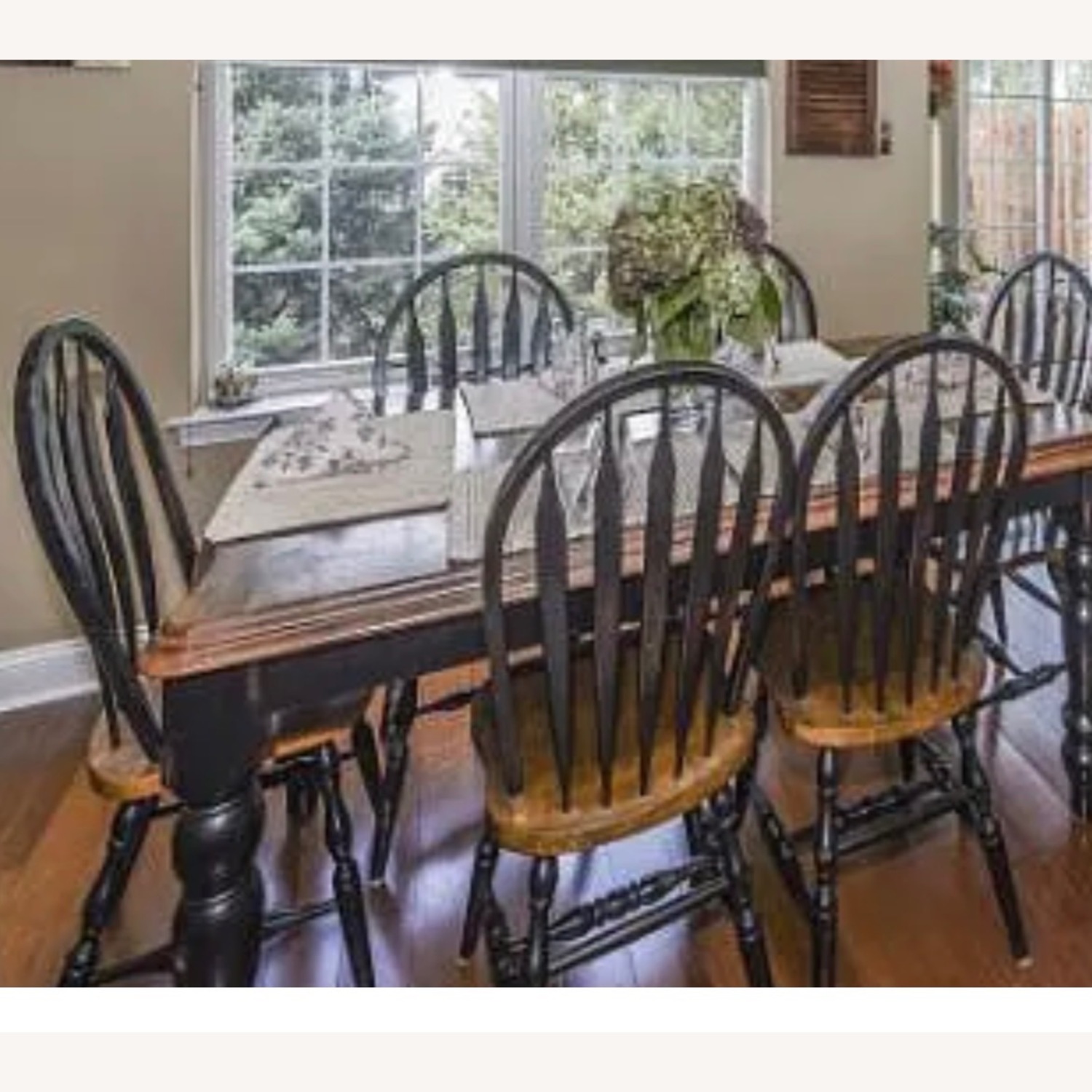 Solid Wood Dining Set 6 Chairs - image-1