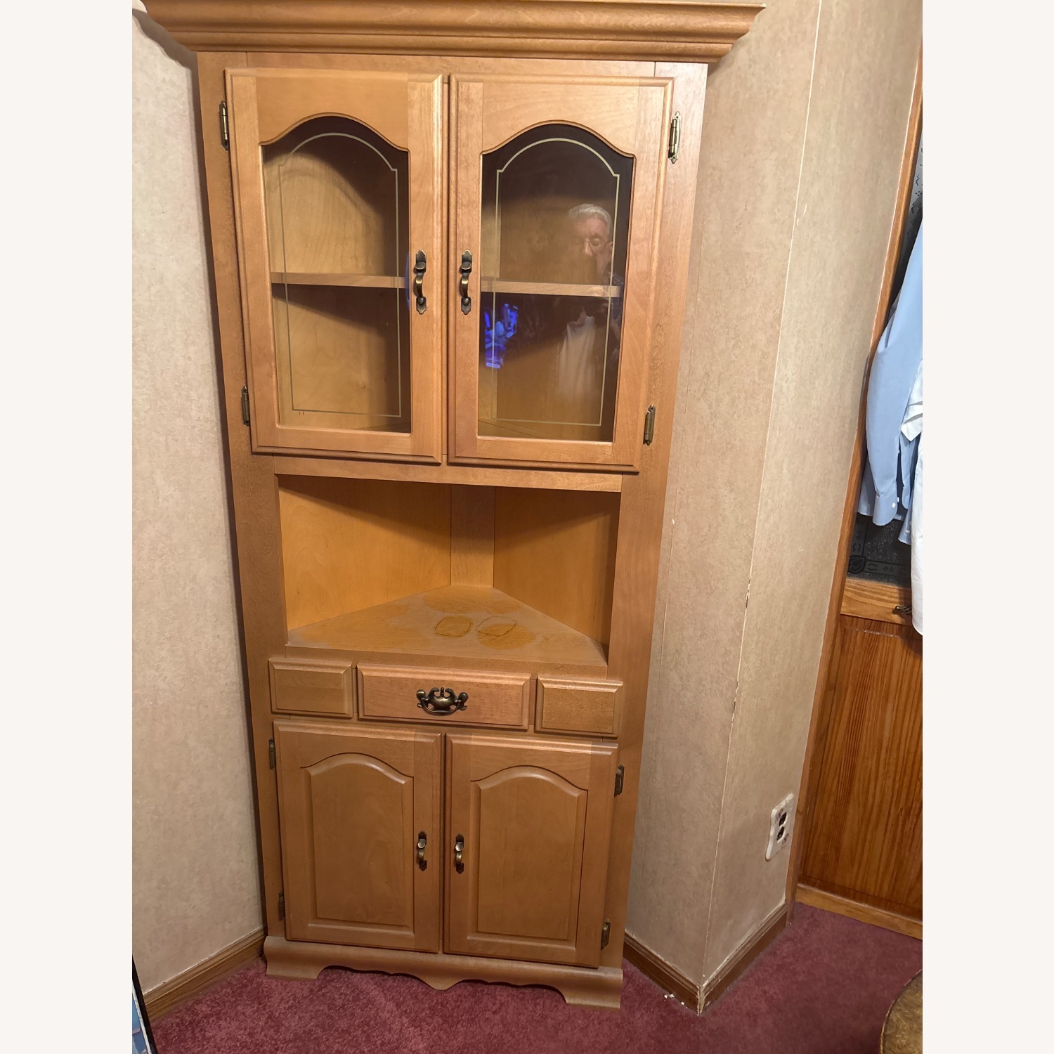 Light Brown Wood Sideboard - image-3