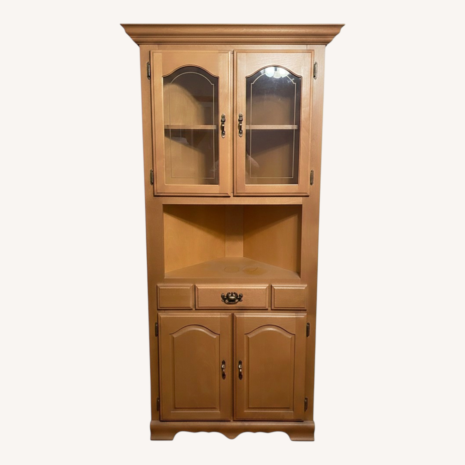 Light Brown Wood Sideboard - image-0